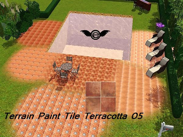 Sims 3 — Terrain Paint Tile Terracotta 05 by engelchen1202 — Terrain Paint Tile Terracotta 05