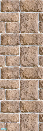 Sims 2 — Light Masonry Wall  by Semitone — Light Masonry Wall 