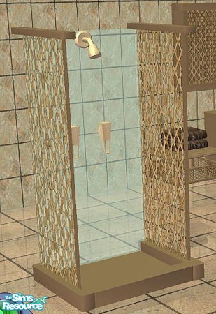Sims 2 — Bathroom Orlando Wood - Shower by marilu — 
