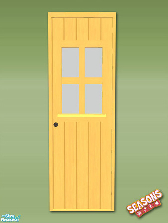 Sims 2 — Garden Shed Door - Harvest by Shakeshaft — Part of a new mesh set of even more walls to create Garden Potting