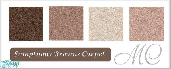 Sims 2 — Sumptuous Browns Carpet Set by mistresscris — Created by MistressCris.