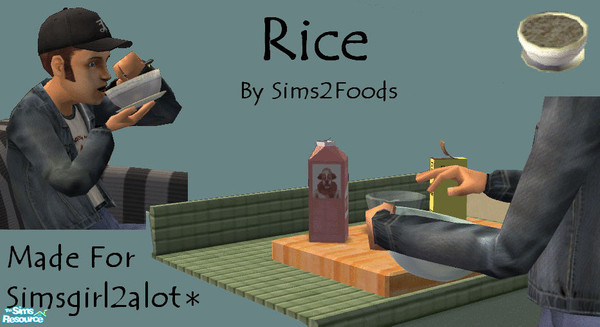 Sims 2 — Rice by Sims2Foods — 