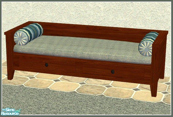 Sims 2 — Townhouse Home Office Loveseat by kittyispretty69 — Part of a lovely cherry wood recolor of my Townhouse Home
