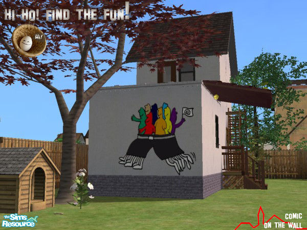 Sims 2 — Run together by artrui — Wall set in three items.The groundwall would be found by my recommended item. The walls