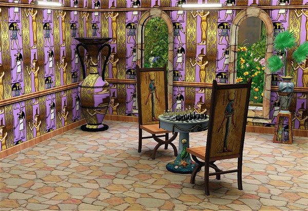 Sims 3 — marcorse_deities pattern by marcorse — The last in a pattern request set - using the same metallic ribbon - is