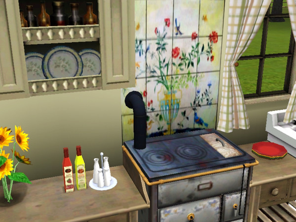 Sims 3 — Tiled Backsplash Wall v2 by JeziBomb — Backsplash wall for your gourmet kitchens by JeziBomb
