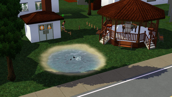 Sims 3 — Bridgeport Knowledge Park by DNeveZ — This small park is a peacefull place to learn logics and have fun with