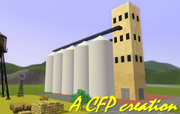 Sims 3 — Silo Grain by carlosfilipepedro — Grain silos by Carlos @ S.I.M.S. Please visit my blog