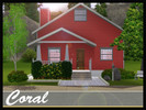Sims 3 — Coral by eddys — Beautiful house in classic style. One bedroom, 1 1/2 bathroom, living with dining and kitchen.