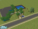 Sims 2 — Esro 103 by MeLoveEveryting2 — MODERN! yells this house. It\'s calm and peacefull with green, brown, gray, white