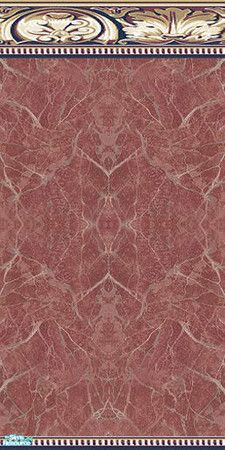 Sims 2 — Marble with Acanthus border Wall - Pink by Sheera — Part of my Marble with Acanthus border Walls & Floors