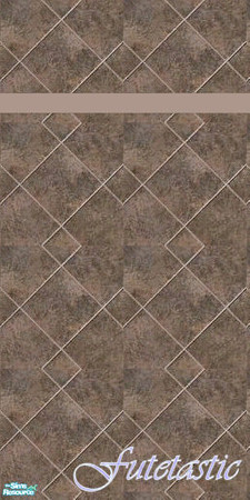 Sims 2 — Bathroom Tile Set 1 - Wall #2 by Futetastic — Another Matching wall.