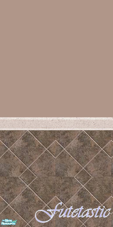 Sims 2 — Bathroom Tile Set 1 - Wall by Futetastic — Matching Wall for the Tile