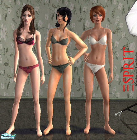Sims 2 — Esprit Undies by Anniej — Underwear, Based on the Esprit Collection. Enjoy!
