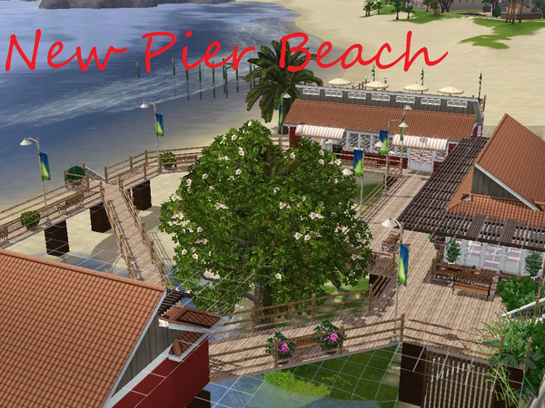 Sims 3 — New Pier Beach by kimberlycolleen — The Old Pier Beach has been given a breath of new life. Beautiful piers and