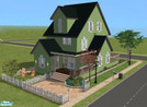 Sims 2 — Little Suburbia - Base Game, No CC by angeljs — This small Victorian-style home has two bedrooms and an