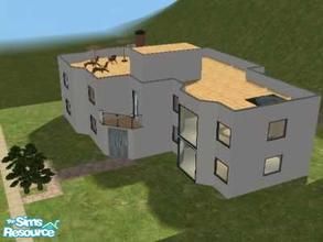 Sims 2 — Modern Beach Hotel by dreaming_vampire — 5 ensuite rooms, restaurant, living room, gym and roof terrace with a
