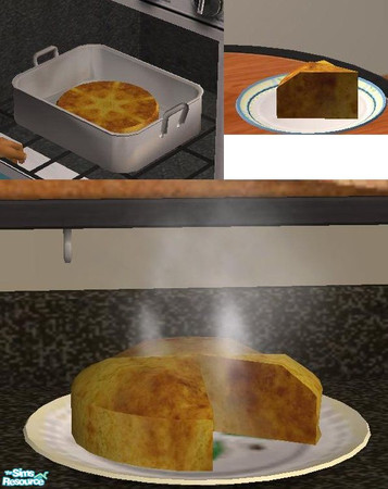 Sims 2 — Cornbread by TheNinthWave — This is a new meal of Cornbread. Open for Business is required, as well as high