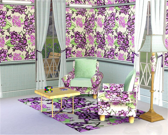 Sims 3 — marcorse_sweet violets pattern by marcorse — Sweet violets, sweeter than the roses . . . well, that's a matter