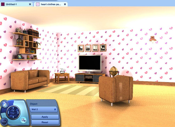 Sims 3 — Heartly by fskaterchick1 — This simple and cute design is meant for clothing, it can be used on dresses, pj's or