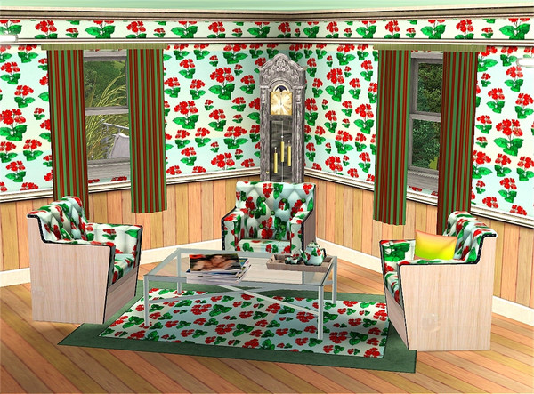 Sims 3 — marcorse_sturshums pattern by marcorse — These aren't really nasturtiums - hence the name - but the flower shape