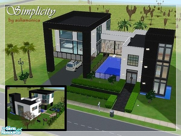 Sims 2 — Simplicity by auliamonica2 — newlyweds don\'t need a big house with useless rooms. Start your little family here