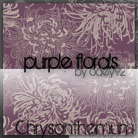 Sims 3 — Chrysanthemum by Odey92 — This bold scale floral has taken its inspiration from 19th Century Japanese textiles.