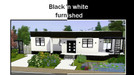 Sims 3 — Black and white *Furnished* by Hunter_Rae — A little modern home