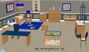 Sims 2 — ABC Nursery/Bedroom Set by sinful_aussie — A cute bedroom for boys.