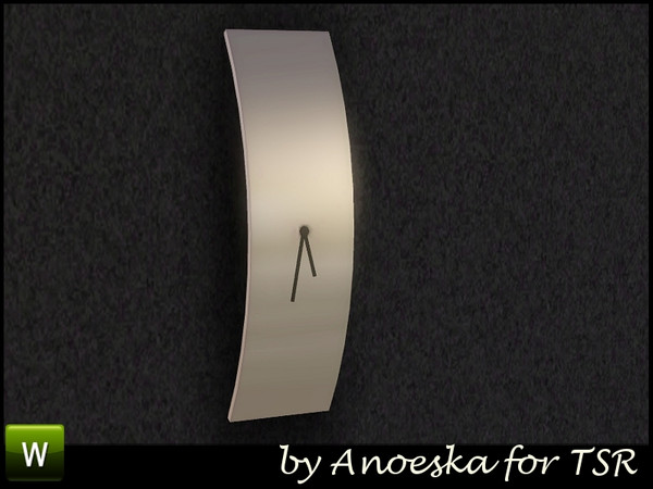 Sims 3 — Amarante Livingroom Clock by AnoeskaB — Modern clock. Part of the Amarante Livingroom. Made by Anoeska for TSR.