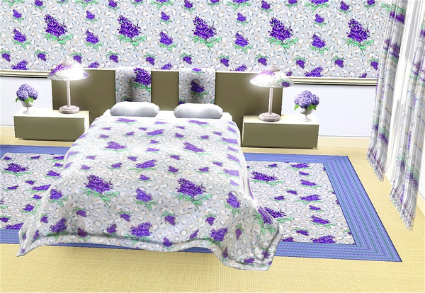 Sims 3 — marcorse_beaut buddleia pattern by marcorse — These spikes of purple blossom are indeed 'beaut' . . . and they