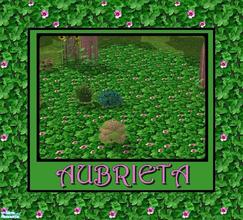 Sims 2 — Floral Rhapsody - Aubrieta by allison731 — Terrain paint with aubrieta flowers with a beautiful and calming