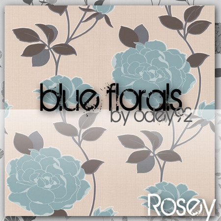 Sims 3 — Rosey by Odey92 — Contemporary large scale floral trail. The petals are enhanced with co-oridinating metallic