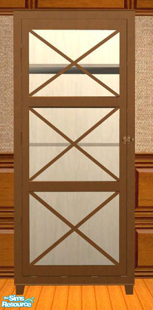 Sims 2 — PB Dining Recolor Honey - Cabinet empty by ShinoKCR — 