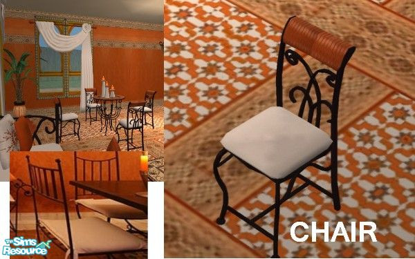 Sims 2 — Alternative Reality Set - Iron Chair by kibanahnah — Just because i loved that little nook i wanted to reproduce