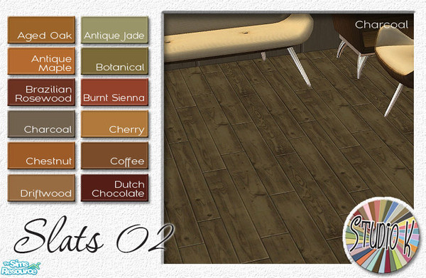 Sims 2 — Studio K Wood Slats 02_Set 01 by StudioKhagerks — 