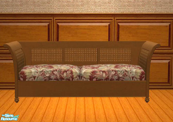 Sims 2 — PB Dining Recolor Honey - Loveseat with Polster red by ShinoKCR — Please redownload the Mesh - its overworked
