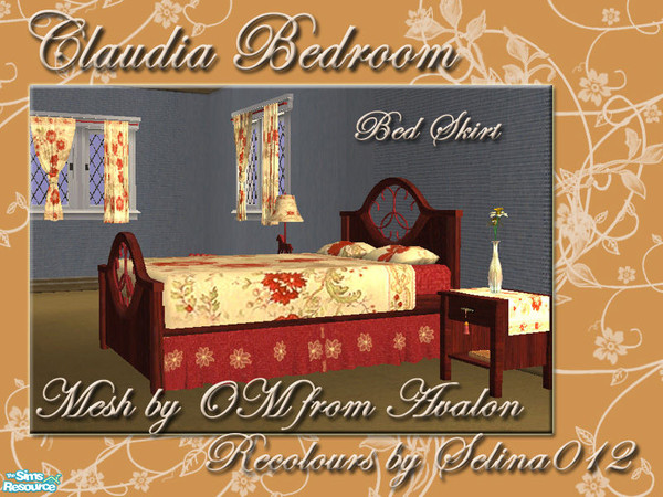 Sims 2 — TC77 Claudia Bedroom set - bedskirt  by selina012 — This is my bed skirt recolour from the Texture Challenge 77.
