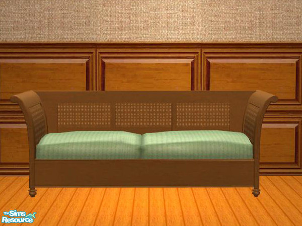 Sims 2 — PB Dining Recolor Honey - Loveseat with Polster green by ShinoKCR — Please redownload the Mesh - its overworked