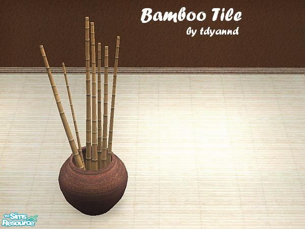 Sims 2 — Bamboo Tile by tdyannd — This floor is sure to catch the wandering eye.