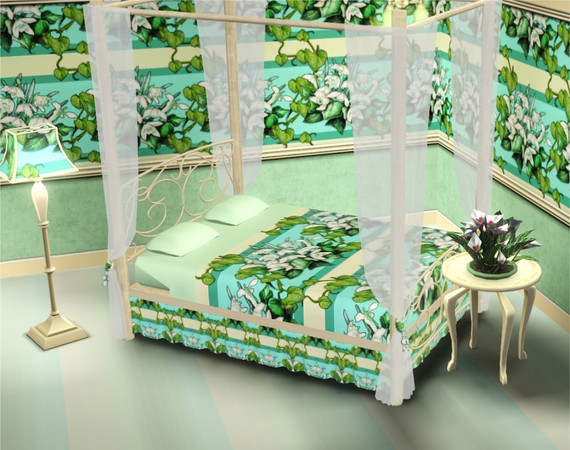 Sims 3 — marcorse_ivy drops pattern by marcorse — Trailing ivy and snowdrop clumps go together to make this rather bold