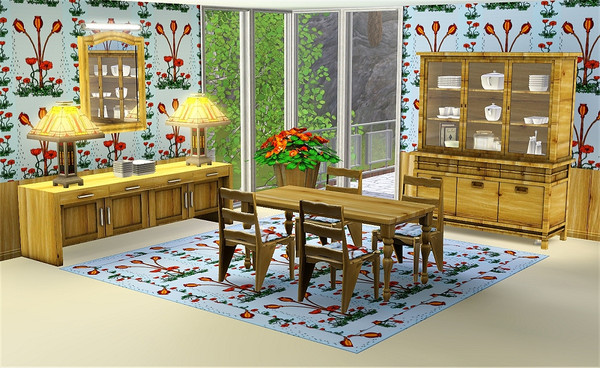 Sims 3 — marcorse_poppy seed pattern by marcorse — A tidy little pattern in a vertical format, featuring poppies and