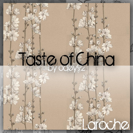 Sims 3 — Laroche by Odey92 — Vertical cherry blossom stems set to one side of the wallcovering, to give a pretty stripe