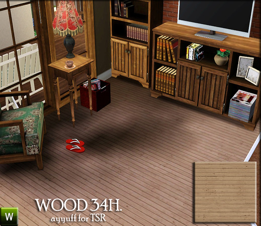Sims 3 — Wood Pattern34H. by ayyuff — recolorable pattern