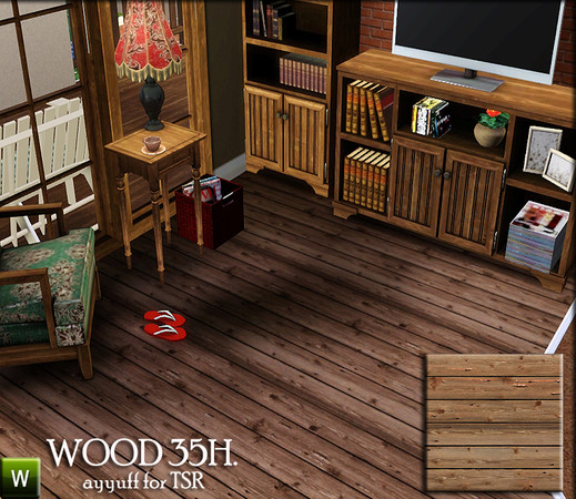 Sims 3 — Wood Pattern35H. by ayyuff — recolorable pattern