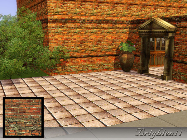 Sims 3 — BR11 Industrial Brick 2 by Brighten11 — Industrial Brick 2 base by Brighten11. Two channels.