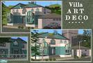 Sims 2 — Villa ART DECO by -kalisa- — My first try to build something using the Art Deco-style objects that came with TS2