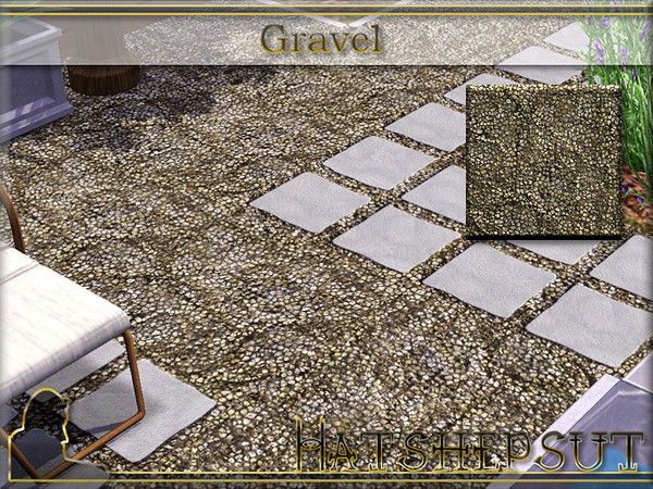 Sims 3 — Gravel by hatshepsut — A textured pattern useful for yard design