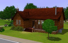 Sims 3 — Starter Log Cabin by dhrbaksteen — A small home for sims with a small budget who still want to enjoy the country