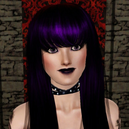 Sims 3 — Trina by doon27 — A Goth Sim that I'd like to dedicate to GothicFairyTale. I hope you enjoy her. Thanks.